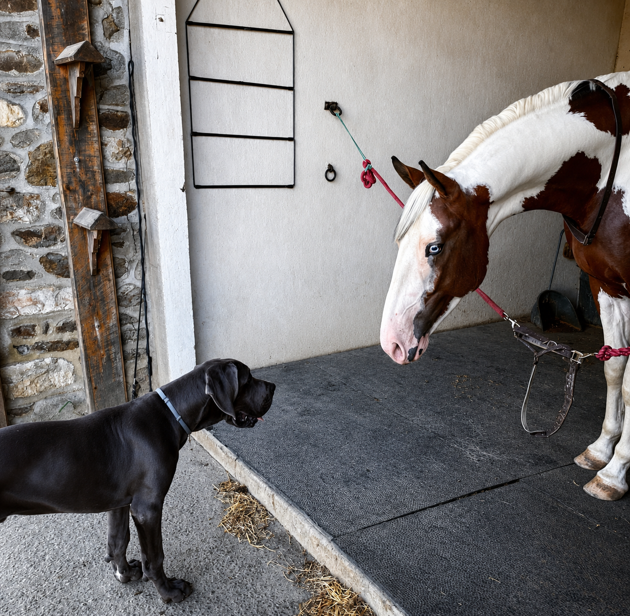 Chiens vivant en famille et en liberté